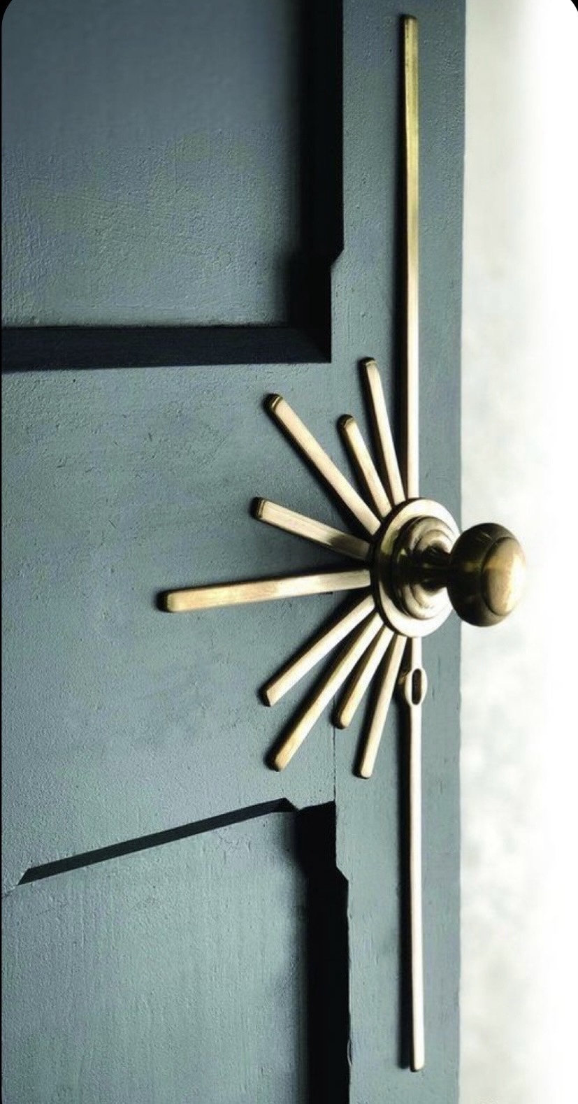 close up of decorative door knob